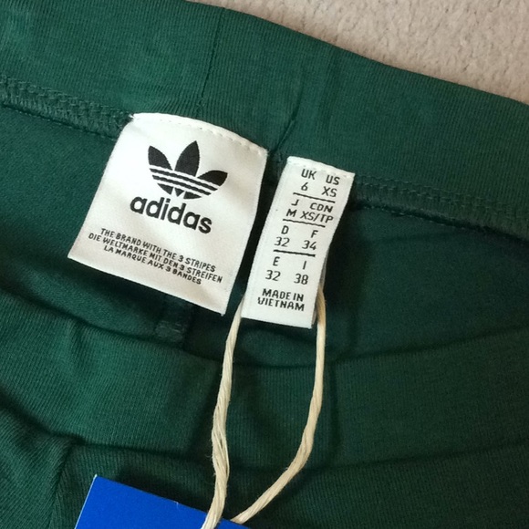 NWT Adidas Original Three Stripe Logo Leggings XS - Picture 6 of 8